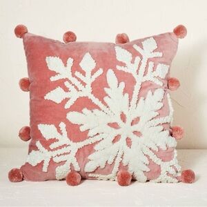 Opalhouse Jungalow Target Snowflake Pillow Holiday Decor Christmas Decoration